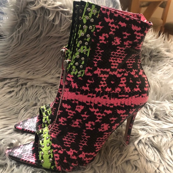 Lemon Drop By Priviliged-Aller Multicolor Booties - Picture 3 of 6